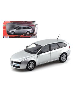 Alfa Romeo 159 SW Silver 1/24 Diecast Car Model by Motormax