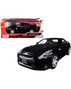 2008 Nissan GT-R R35 Gloss Black 1/24 Diecast Model Car by Motormax