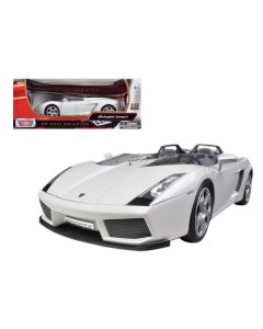 Lamborghini Concept S Pearl White 1/18 Diecast Car Model by Motormax