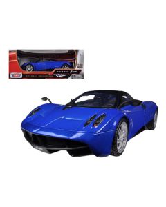 Pagani Huayra Blue with Black Top 1/18 Diecast Model Car by Motormax