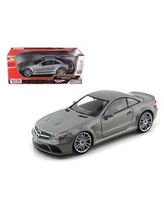 Mercedes SL65 AMG Black Series (R230) Grey 1/18 Diecast Model Car by Motormax