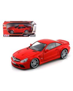 Mercedes SL65 AMG Black Series (R230) Red 1/18 Diecast Model Car by Motormax