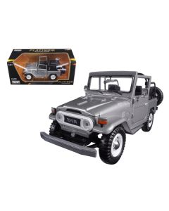 Toyota FJ40 FJ 40 Convertible Silver 1/24 Diecast Model Car by Motormax 