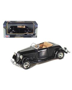 1934 Ford Coupe Convertible Black 1/24 Diecast Model Car by Motormax