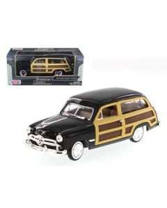 1949 Ford Woody Wagon Black 1/24 Diecast Model Car by Motormax