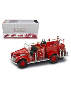 1941 GMC Fire Engine Red with Accessories 1/24 Diecast Model Car by Road Signature