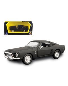 1968 Ford Mustang Shelby GT500 KR Matt Black 1/43 Diecast Model Car by Road Signature