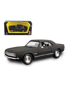 1967 Chevrolet Camaro Z28 Matt Black 1/43 Diecast Model Car by Road Signature 