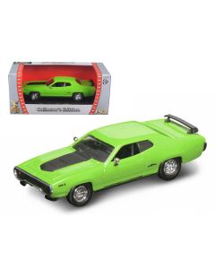 1971 Plymouth GTX 440 6 Pack Green 1/43 Diecast Model Car by Road Signature