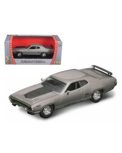 1971 Plymouth GTX 440 6 Pack Silver 1/43 Diecast Model Car by Road Signature