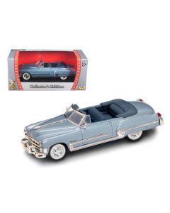 1949 Cadillac Coupe DeVille Convertible Blue Metallic 1/43 Diecast Model Car by Road Signature