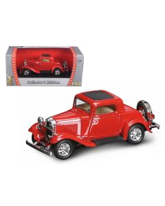 1932 Ford 3-Window Coupe Red 1/43 Diecast Model Car by Road Signature