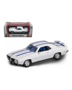 1969 Pontiac Firebird Trans Am White 1/43 Diecast Car by Road Signature