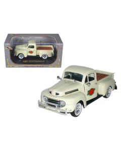 1949 Ford F-1 Delivery Pickup Truck Cream with Tomato Crates 1/32 Diecast Model Car by Signature Models