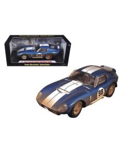 1965 Shelby Cobra Daytona #98 Blue with White Stripes After Race (Dirty Version) 1/18 Diecast Model Car by Shelby Collectibles