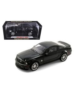 2008 Ford Shelby Mustang GT500KR Black with Black Stripes 1/18 Diecast Model Car by Shelby Collectibles