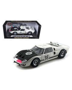 1966 Ford GT-40 MK 2 #98 White 1/18 Diecast Car Model by Shelby Collectibles