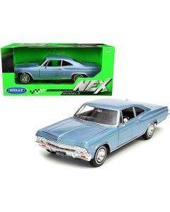 1965 Chevrolet Impala SS 396 Light Blue 1/24 Diecast Model Car by Welly