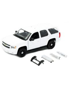 2008 Chevrolet Tahoe Unmarked Police Car White 1/24 Diecast Model Car by Welly