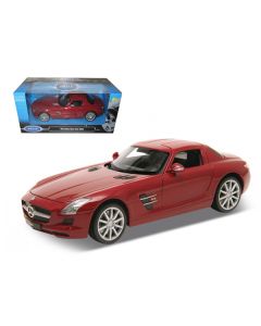 Mercedes SLS AMG Red 1/24 Diecast Model Car by Welly