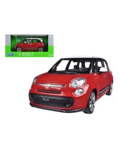 2013 Fiat 500L Red 1/24 Diecast Car Model by Welly