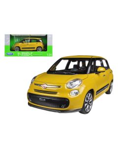 2013 Fiat 500L Yellow 1/24 Diecast Car Model by Welly