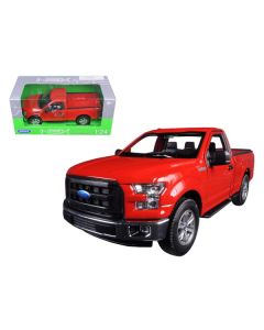 2015 Ford F-150 Regular Cab Pickup Truck Red 1/24-1/27 Diecast Model Car by Welly