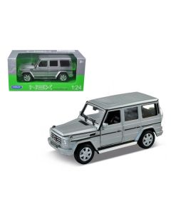 Mercedes Benz G Class Wagon Silver 1/24-1/27 Diecast Model Car by Welly