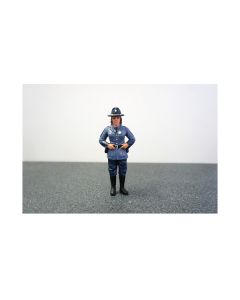 State Trooper Sharon Figure For 1:24 Diecast Model Cars by American Diorama