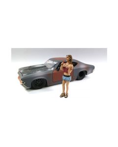 Look Out Girl Monica Figure For 1:24 Scale Diecast Car Models by American Diorama