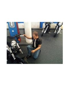 Biker Motorman Figure For 1:18 Scale Models by American Diorama