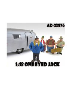 One Eyed Jack "Trailer Park" Figure For 1:18 Scale Diecast Model Cars by American Diorama