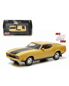 1973 Ford Mustang Mach 1 Yellow "Eleanor" "Gone in Sixty Seconds" Movie (1974) 1/43 Diecast Model Car by Greenlight