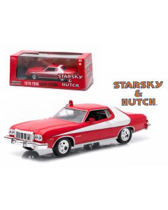 1976 Ford Gran Torino Red with White Stripe "Starsky and Hutch" (1975-1979) TV Series 1/43 Diecast Model Car by Greenlight