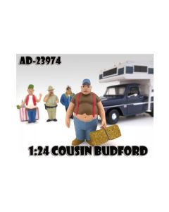 Cousin Budford "Trailer Park" Figure For 1:24 Scale Model Cars by American Diorama