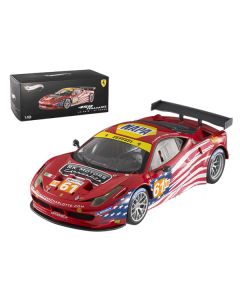 Elite Ferrari 458 Italia GT2 #61 LM 2012 AF Corse 1/18 Diecast Car Model by Hot Wheels