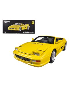 Ferrari F355 Spider Convertible Yellow Elite Edition 1/18 Diecast Car Model by Hot Wheels