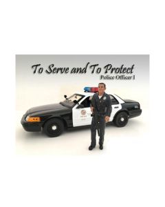 Police Officer I Figure For 1:18 Scale Models by American Diorama