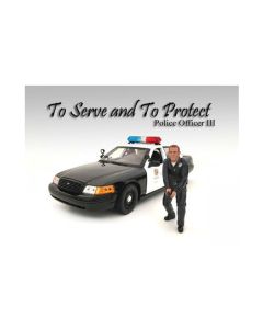 Police Officer III Figure For 1:18 Scale Models by American Diorama