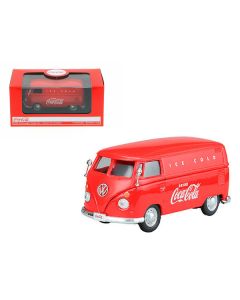 1962 Volkswagen Coca Cola Cargo Van Red 1/43 Diecast Model by Motorcity Classics