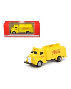 1947 Coca Cola Delivery Bottle Truck Yellow 1/87 Diecast Model by Motorcity Classics