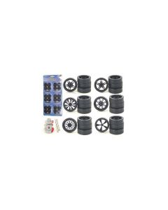 Wheels and Tires and Rims Multipack Set of 24 pieces for 1/24 Scale Model Cars and Trucks