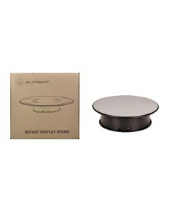 Rotary Display Turntable Stand Small 8 inches with Mirror Surface for 1/64, 1/43, 1/32, 1/24 Scale Models by Autoart