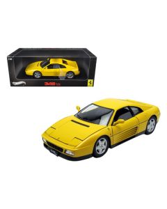 1989 Ferrari 348 TB Yellow Elite Edition 1/18 Diecast Car Model by Hot Wheels