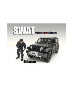 SWAT Team Rifleman Figure For 1:18 Scale Models by American Diorama