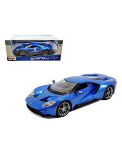 2017 Ford GT Blue Metallic 1/18 Diecast Model Car by Maisto