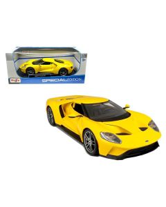 2017 Ford GT Yellow 1/18 Diecast Model Car by Maisto