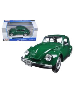 1973 Volkswagen Beetle Green 1/24 Diecast Model Car by Maisto