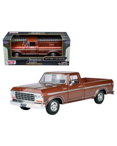 1979 Ford F-150 Pickup Truck Brown 1/24 Diecast Model Car by Motormax