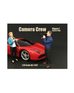 Camera Man Figurine I "Camera Crew" for 1/18 Scale Models by American Diorama